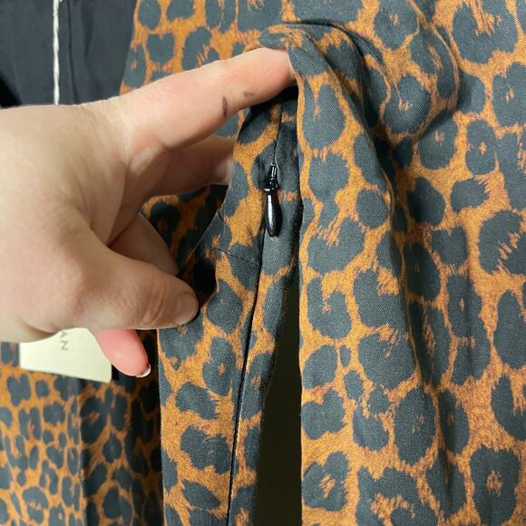 NWT Mara Hoffman Naliyah Maxi Brown Leopard Dress sz 2 - Picture 9 of 9